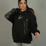 Monochrome Black Oversized Hoodie