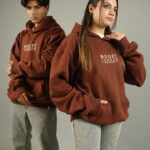 Symbolic HD Brown Oversized Hoodie